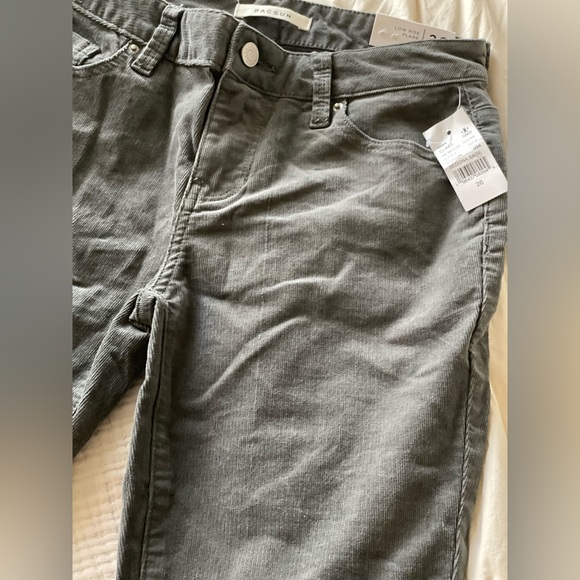 PacSun Gray Corduroy Low Rise Flare Jeans - Picture 4 of 7